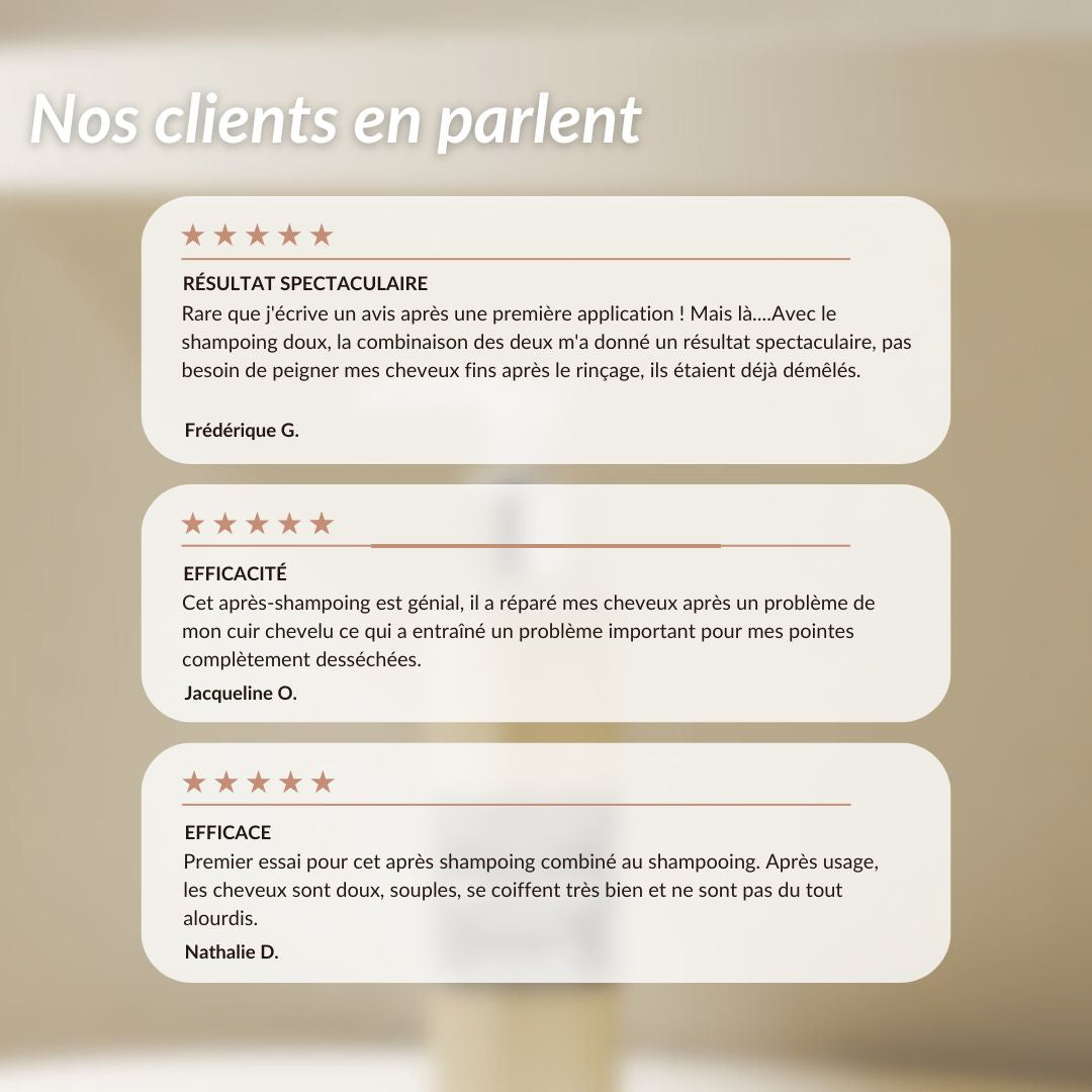 Après Shampoing à l'aloe vera - Oleassence en Luberon