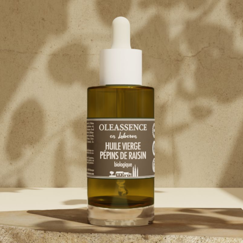 Huile Vierge Raisin Biologique (pépins) - Oleassence en Luberon