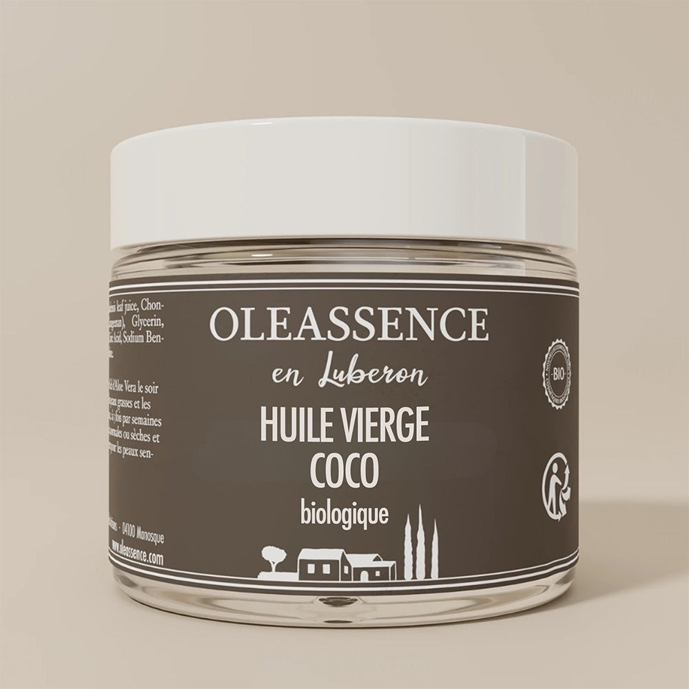 Huile Vierge Coco bio - Oleassence en Luberon