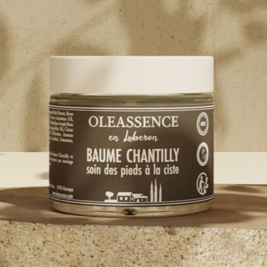 Baume Chantilly Soin des Pieds à la Ciste - Oleassence en Luberon