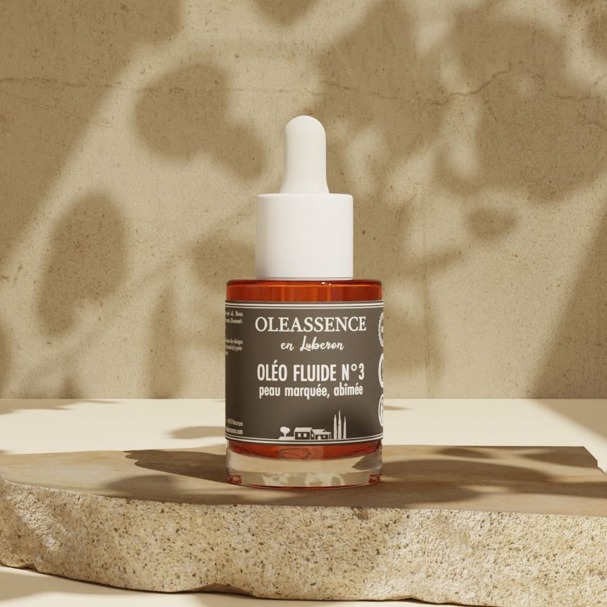 Peaux Marquées, Abîmées : Oléo-Fluide N°3 - Oleassence en Luberon