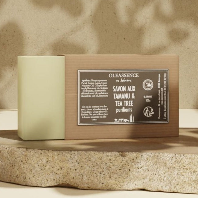 Savon Tamanu & Tea tree Purifiants - Oleassence en Luberon