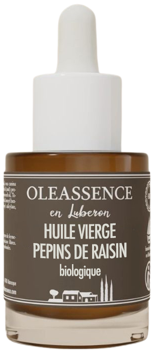 Huile végétale de Raisin bio (pépins) sans fond 
