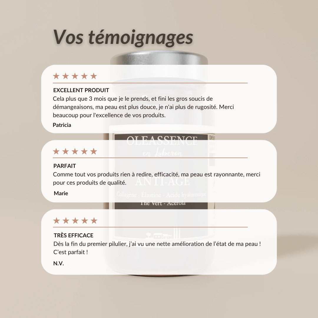 Anti-âge Complément Alimentaire - Oleassence en Luberon