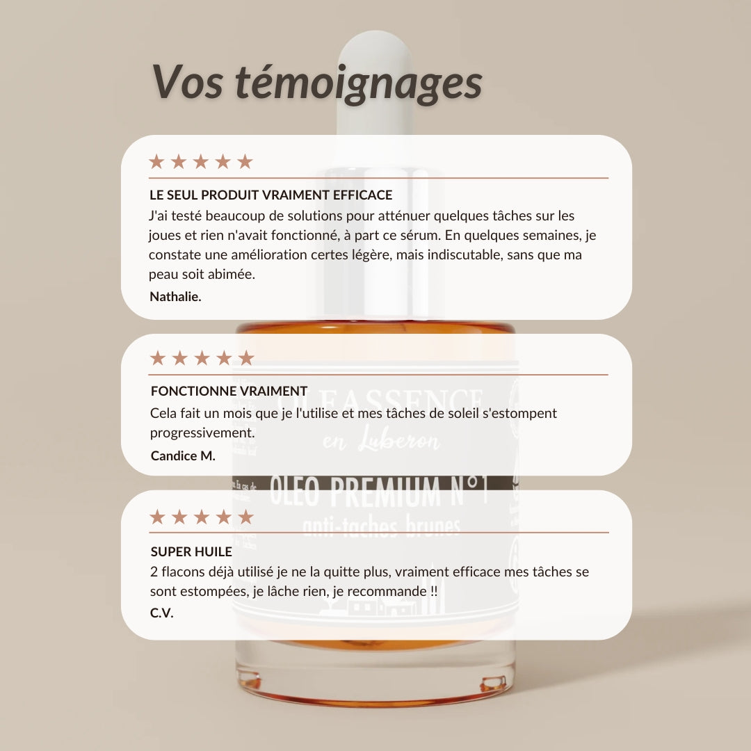Sérum Anti-Taches Brunes bio - Oleassence en Luberon