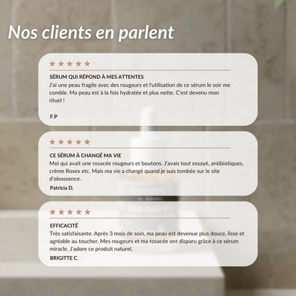 Peau sujette aux Imperfections et Rougeurs Sérum visage bio
