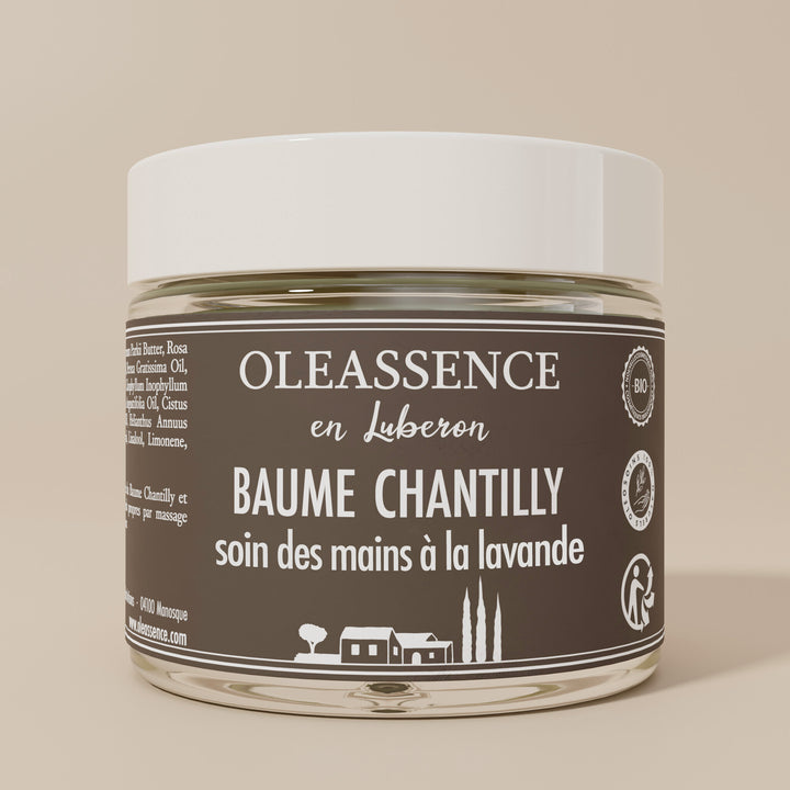Baume Chantilly Soin des Mains bio - Oleassence en Luberon