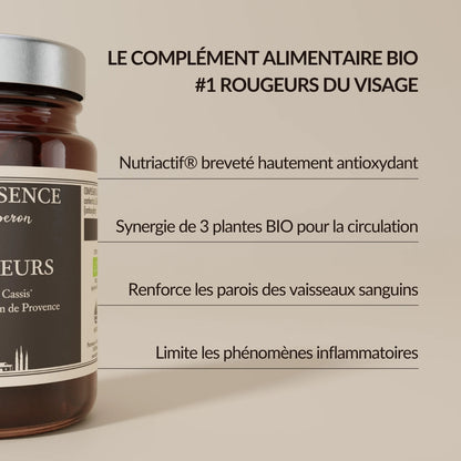 Peau avec Rougeurs Complément Alimentaire BIO - Oleassence en Luberon