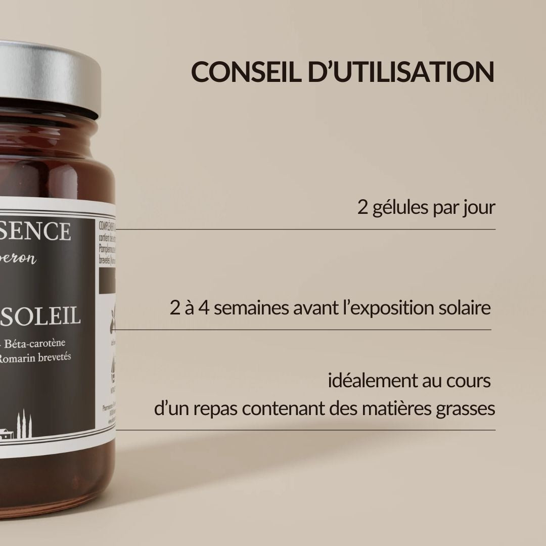 Peau & Soleil Complément Alimentaire - Oleassence en Luberon