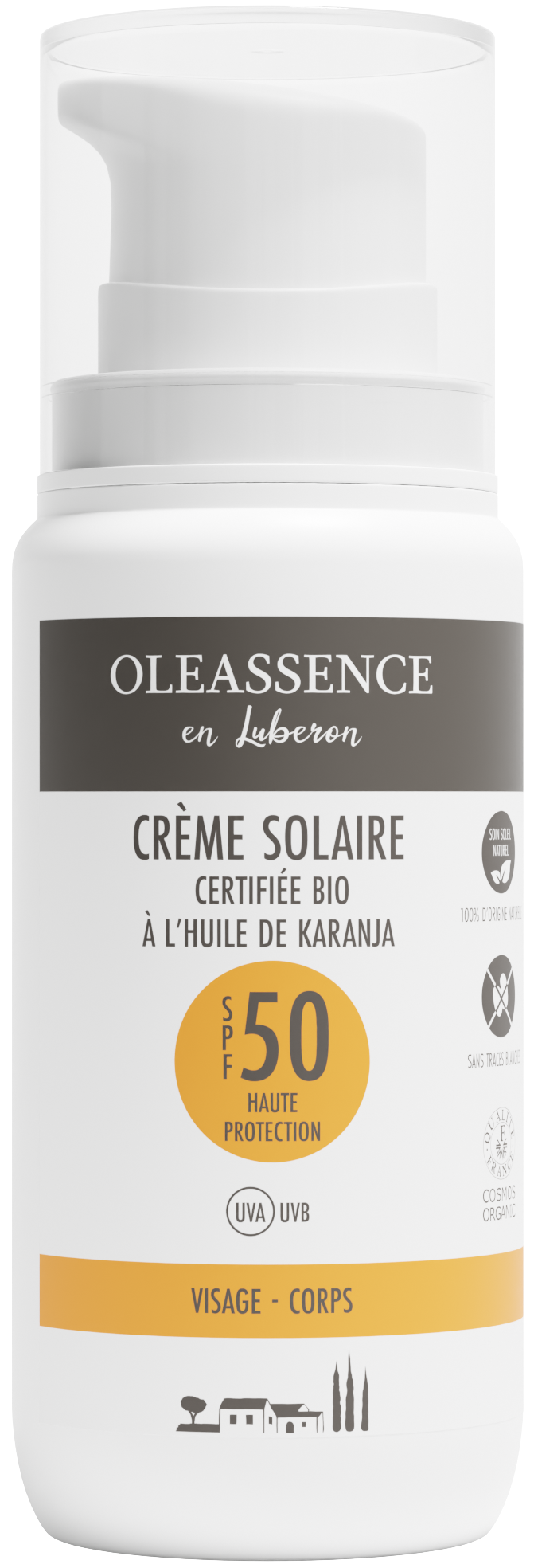 Crème Solaire SPF50 sans fond 