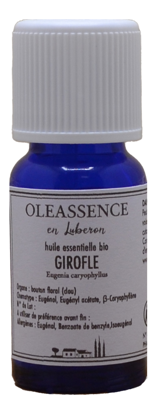 Huile Essentielle de Giroflier Biologique sans fond 