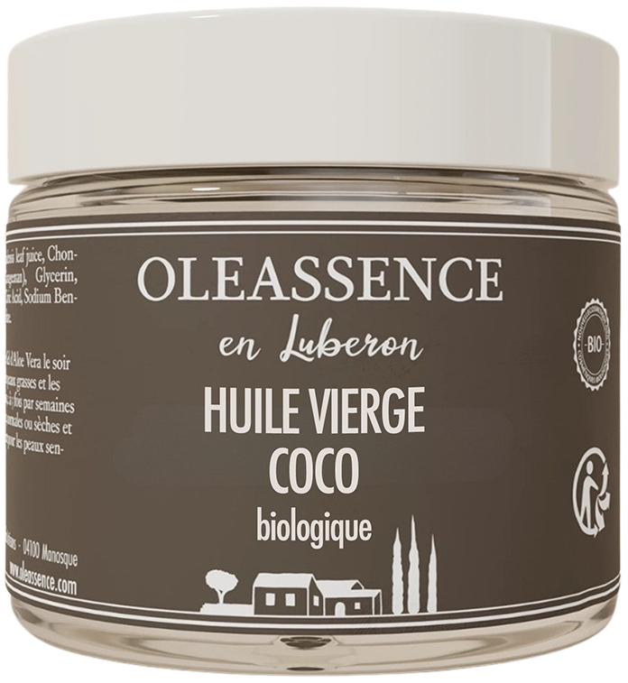 Huile végétale de Coco bio sans fond 