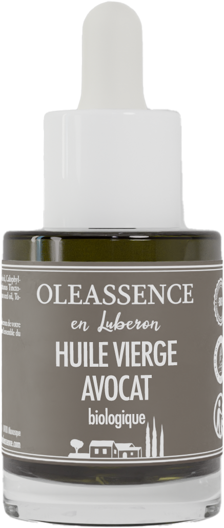 Huile Vierge Avocat Biologique sans fond 