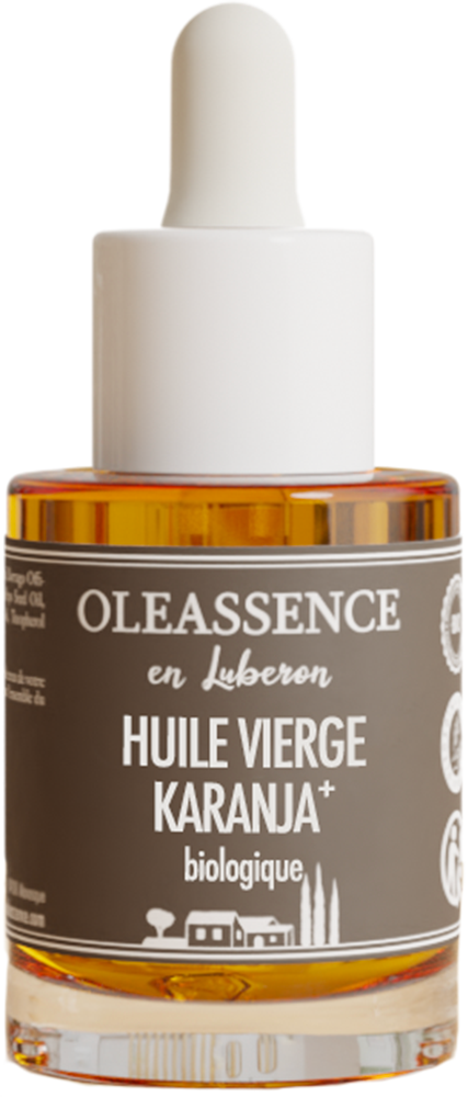 Huile Vierge Karanja Biologique sans fond 