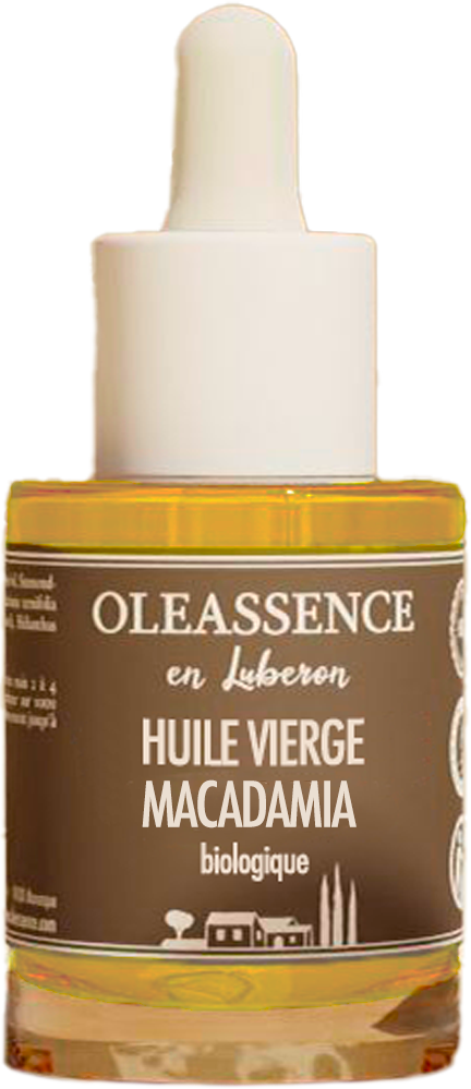 Huile Vierge Macadamia Biologique sans fond 