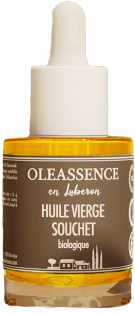 Huile Vierge Souchet Biologique sans fond 