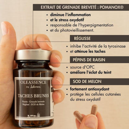 Taches Brunes Complément Alimentaire Bio - Oleassence en Luberon