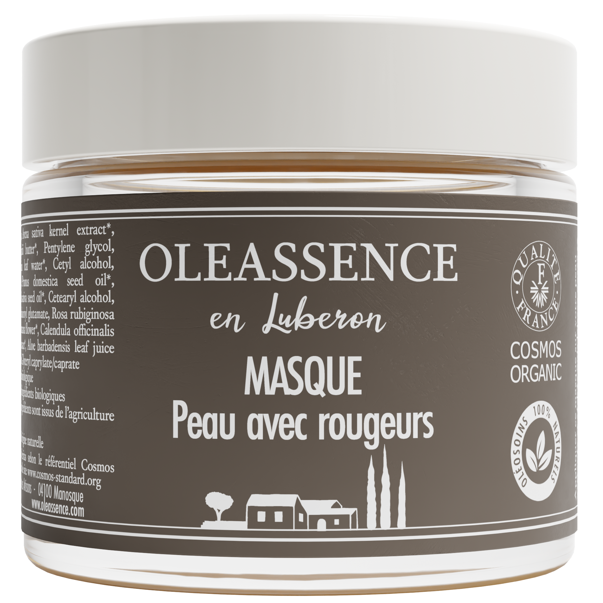 Masque Peau avec Rougeurs bio sans fond 