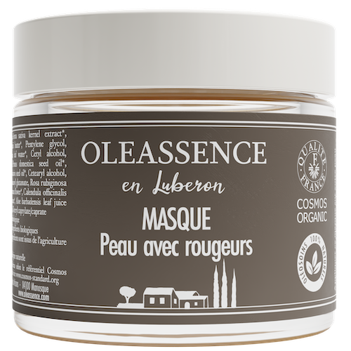 Masque Peau avec Rougeurs bio sans fond 