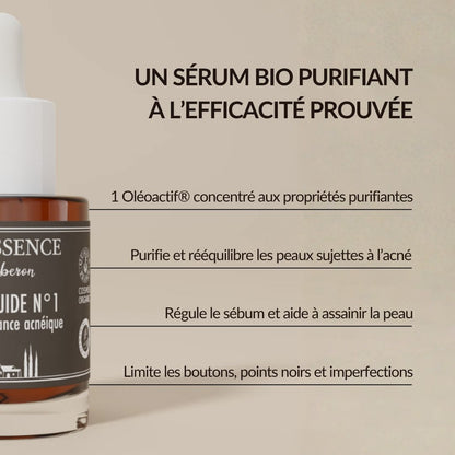 Sérum Peau à tendance acnéique bio - Oléo-Fluide N°1 - Oleassence en Luberon