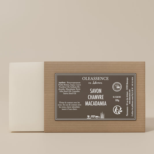 Savon Chanvre Macadamia - Oleassence en Luberon
