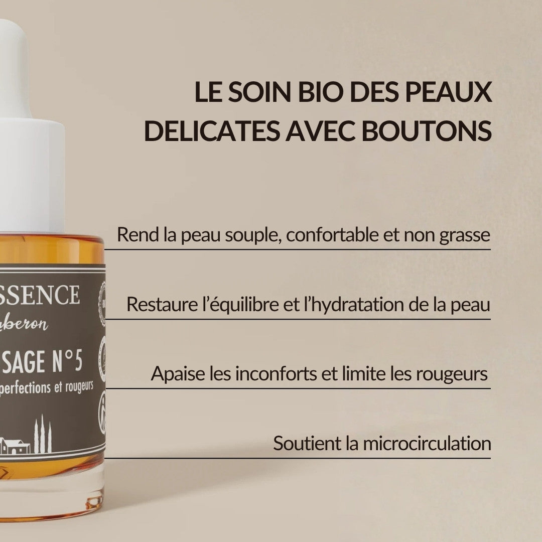 Peau sujette aux Imperfections et Rougeurs Sérum visage bio - Oleassence en Luberon
