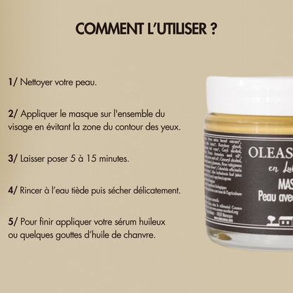 Masque BIO Peau avec rougeurs - Oleassence en Luberon