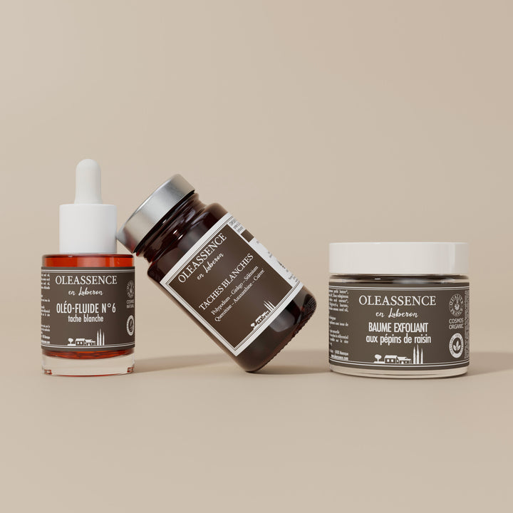 Pack Anti-Taches Blanches + Complément Alimentaire - Oleassence en Luberon