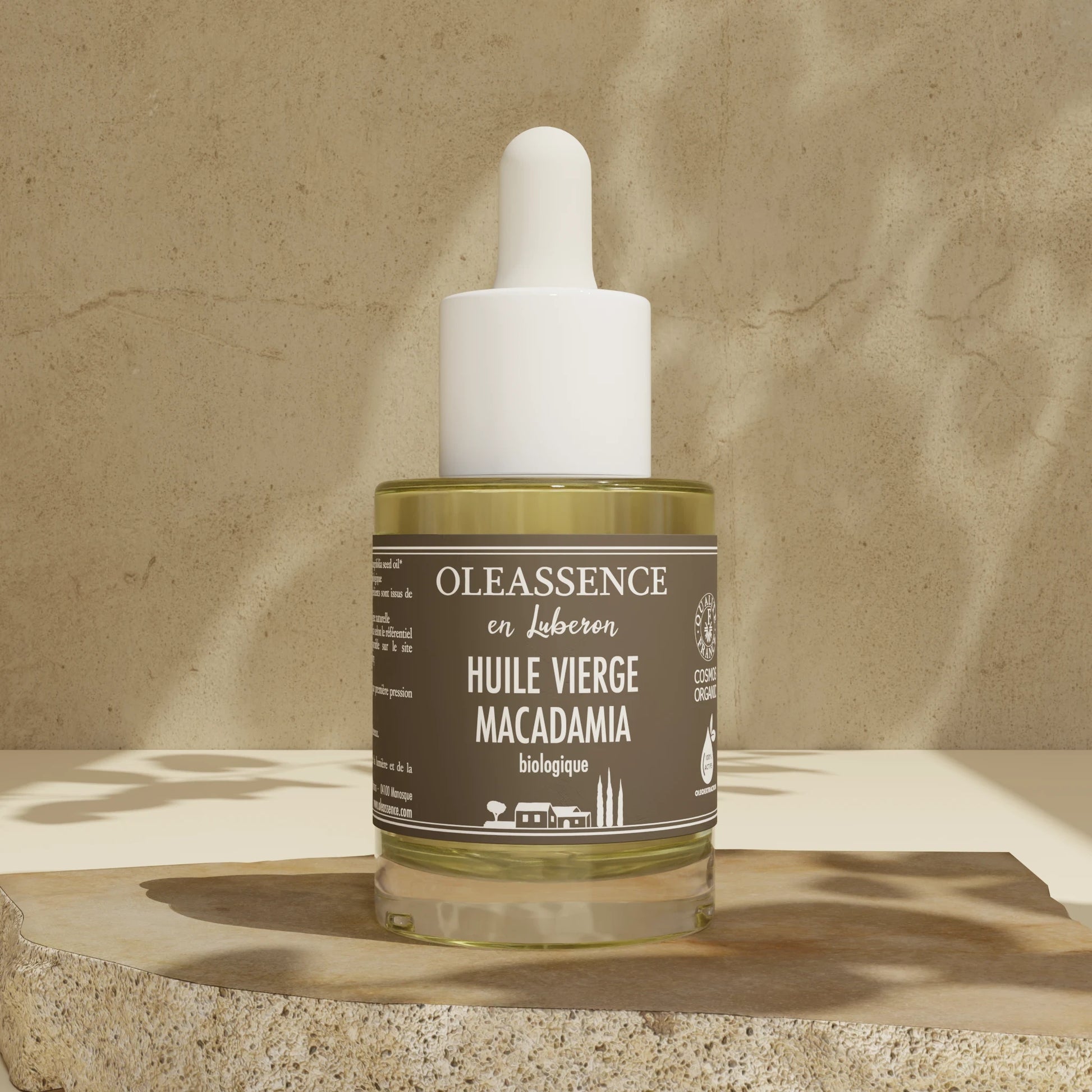 Huile végétale de Macadamia bio - Oleassence en Luberon