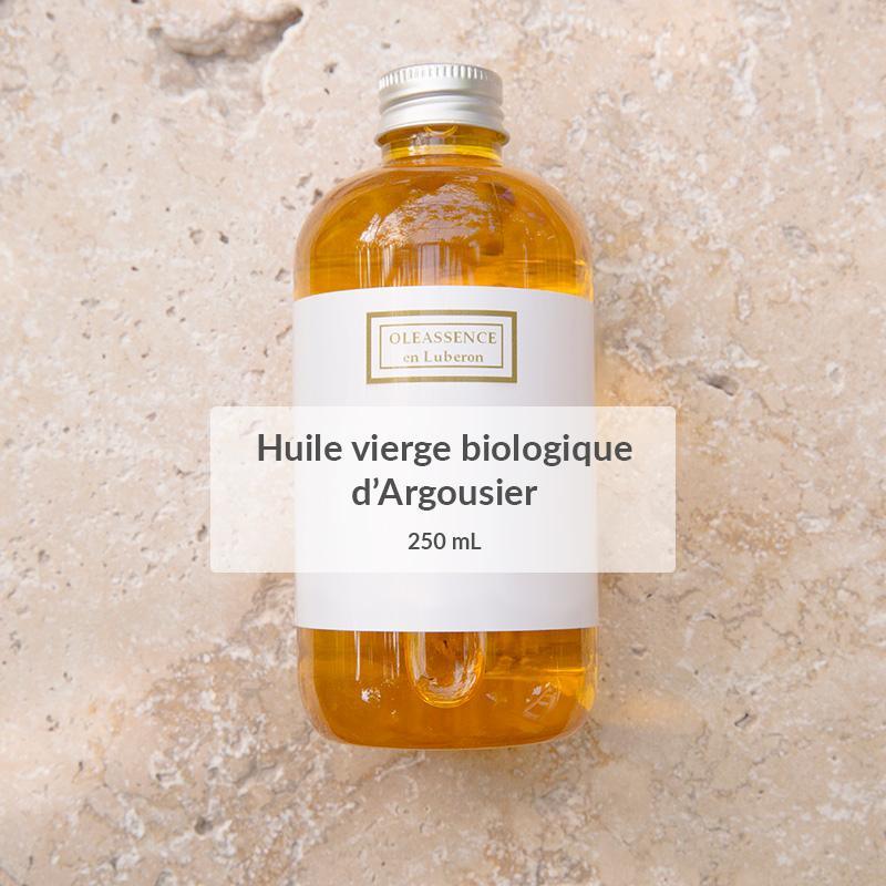 Vrac huile vierge biologique d'Argousier - Oleassence en Luberon